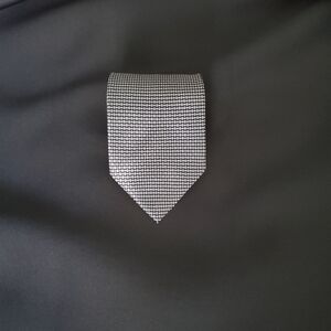 Grey Silk Neck Tie
